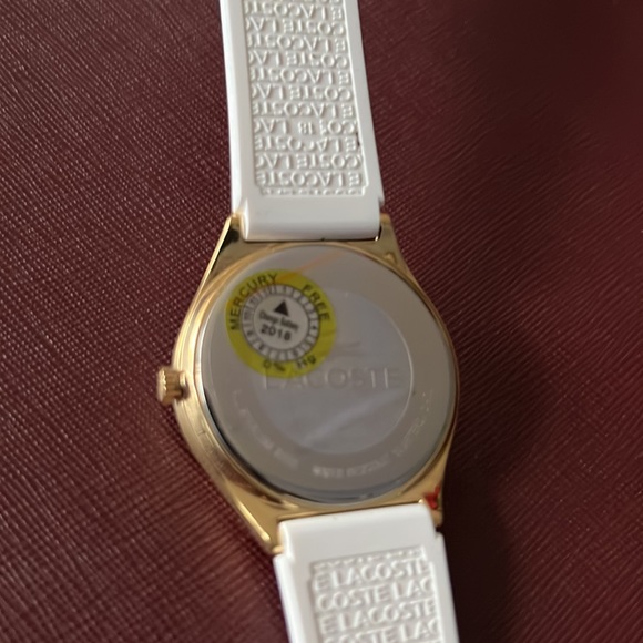 Lacoste Women's Gold Watch 2000807 Quartz Logo Dial - Picture 4 of 6